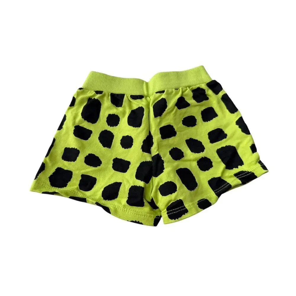 NWT Nanai Girls Green/Black Blouse And Shorts Set Size 3